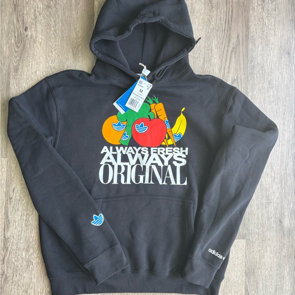 Adidas Original Always Fresh Black Hoodie Sz.M